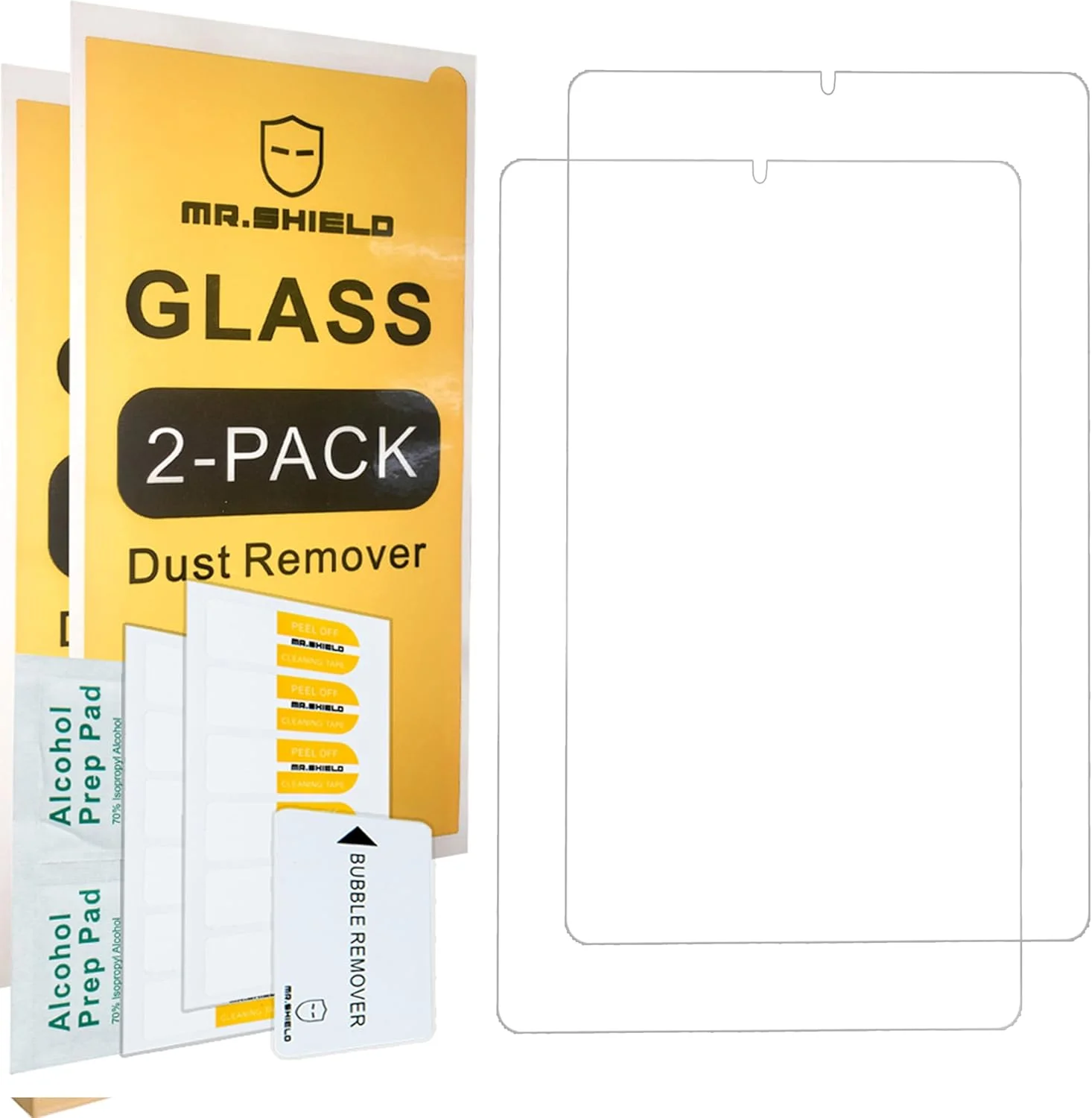 محافظ صفحه نمایش [2 عددی] Mr.Shield برای Samsung Galaxy Tab A9 2023 [شیشه حرارت دیده] [شیشه ژاپنی با سختی 9H]