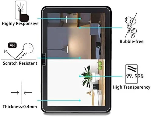 محافظ صفحه نمایش شیشه ای حرارت دیده Muzz برای تبلت سامسونگ گلکسی تب Advanced2 / T583