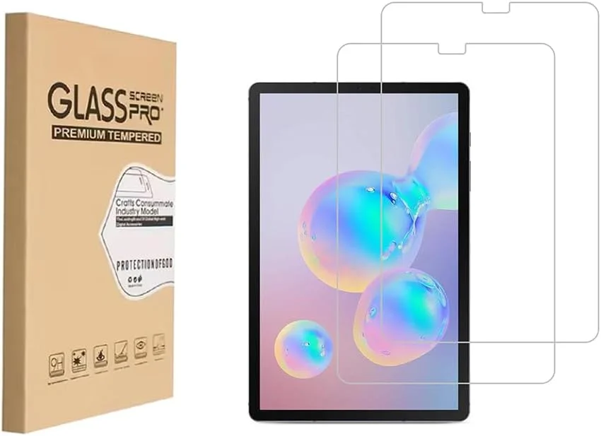 محافظ صفحه نمایش HYGAMOCC برای Samsung Galaxy Tab S5e / Tab S6 (10.5 اینچ) فیلم شیشه ای حرارت دیده ضد خش، بدون حباب، کیفیت بالا (2 عدد)