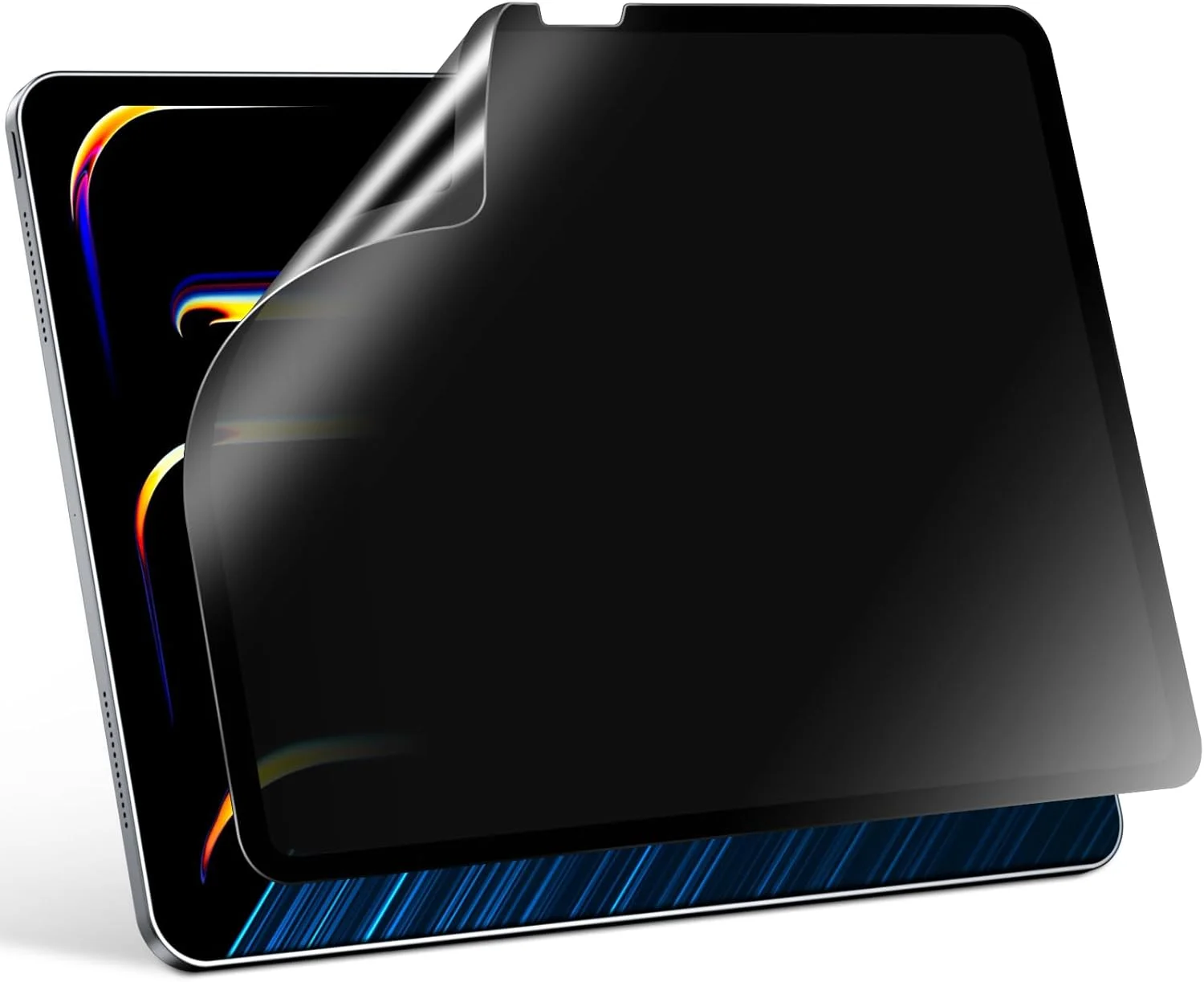 محافظ صفحه نمایش حریم خصوصی PYS برای آیپد پرو ۱۳ اینچ M4 2024، فیلتر حریم خصوصی نانو جداشدنی ۳۰ درجه، قابل استفاده مجدد و جداشدنی، روکش مات ضد تابش نور، ضد خش، نصب آسان