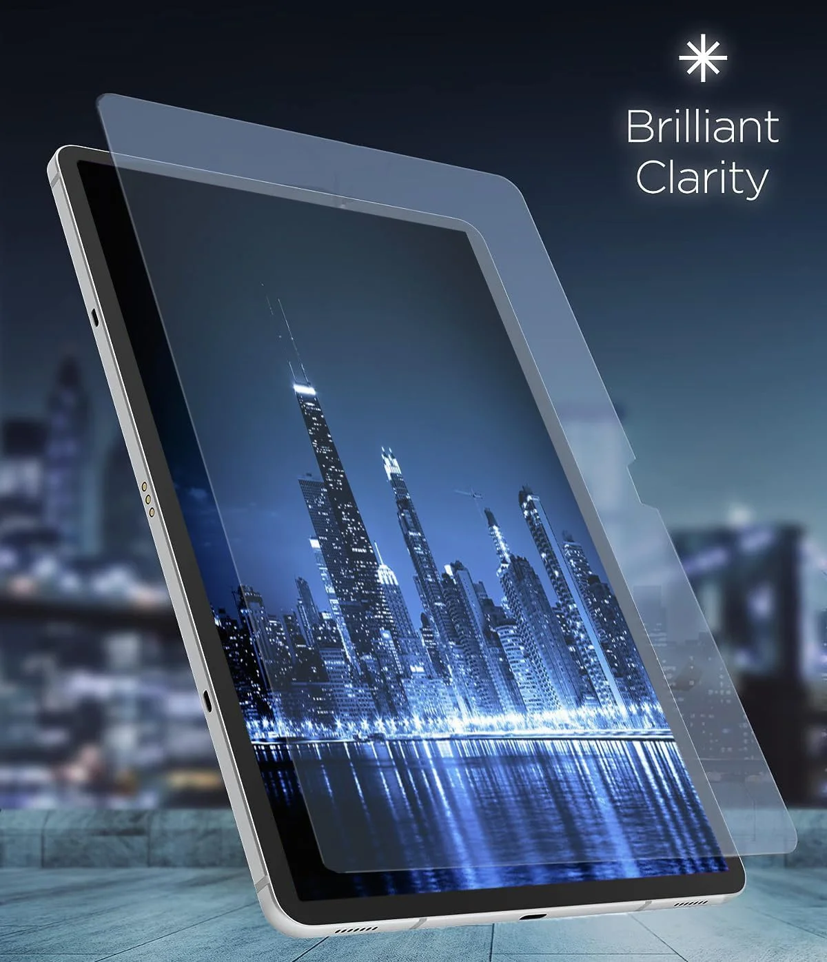 محافظ صفحه نمایش شیشه ای حرارت دیده MagGlass طراحی شده برای Galaxy Tab S8 ULTRA مدل UHD (فقط مدل Samsung TAB S8-ULTRA)