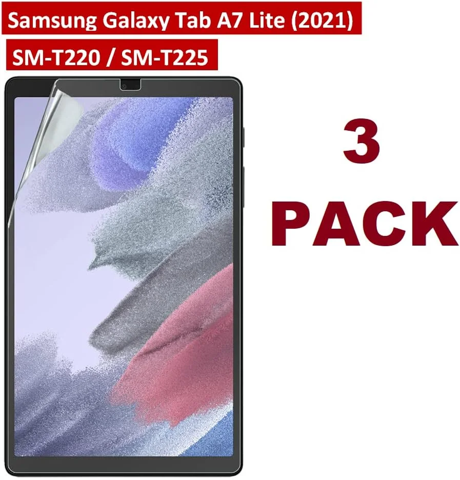 محافظ صفحه نمایش پلاستیکی سیلکو استار [بسته 3 عددی] برای تبلت سامسونگ گلکسی تب A7 لایت 8.7 اینچ (2021) - محافظ صفحه نمایش LCD شفاف و فوق العاده با کیفیت برای گلکسی تب A7 لایت 8.7 اینچ (2021) مدل SM-T220 / SM-T225