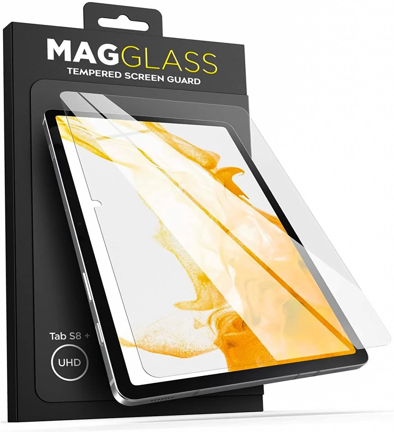 محافظ صفحه نمایش شیشه ای حرارت دیده MagGlass UHD طراحی شده برای تبلت سامسونگ گلکسی تب S8 پلاس