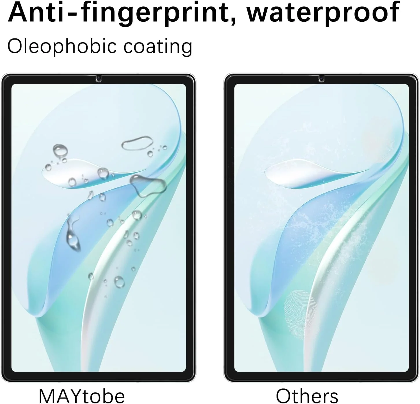 محافظ صفحه نمایش MAYtobe [بسته 2 عددی] طراحی شده برای تبلت سامسونگ گلکسی تب S6 لایت (10.4 اینچ)، شیشه حرارت دیده، بدون حباب، مقاوم در برابر خراش، نصب آسان