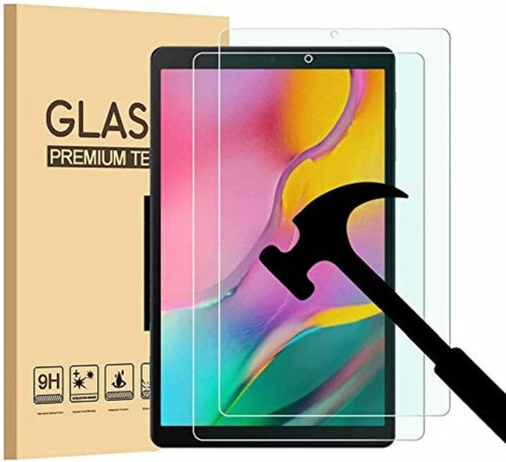 محافظ صفحه نمایش EpicGadget [بسته 2 عددی] برای گلکسی تب A 10.1 2019 -T510/-T515، مقاوم در برابر خراش، بدون حباب، شیشه حرارت دیده برای تبلت سامسونگ گلکسی تب A 10.1 عرضه شده در سال 2019