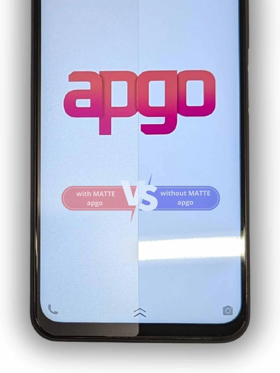 محافظ صفحه نمایش مات هیبریدی apgo سازگار با Samsung Galaxy Tab A8 10.5، شیشه نانو انعطاف پذیر، جایگزین عالی برای شیشه حرارت دیده، مقاوم در برابر خش، چسب کامل