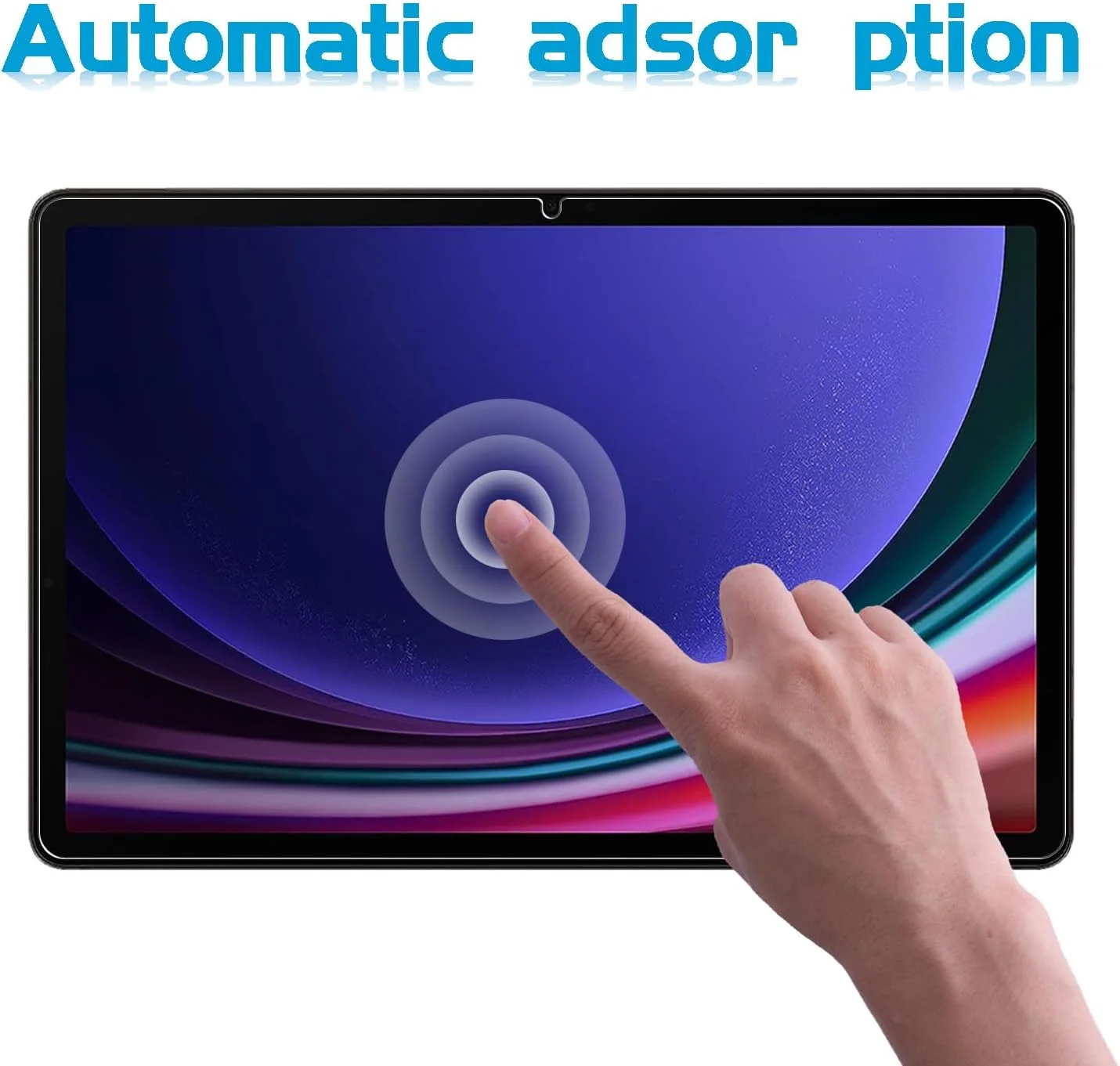 محافظ صفحه نمایش شیشه ای زرهی XunyLyee بسته 2 عددی، مناسب برای تبلت سامسونگ گلکسی تب S9 پلاس/ تب S10 پلاس/ تب S9 FE پلاس 12.4 اینچ، ضد خش