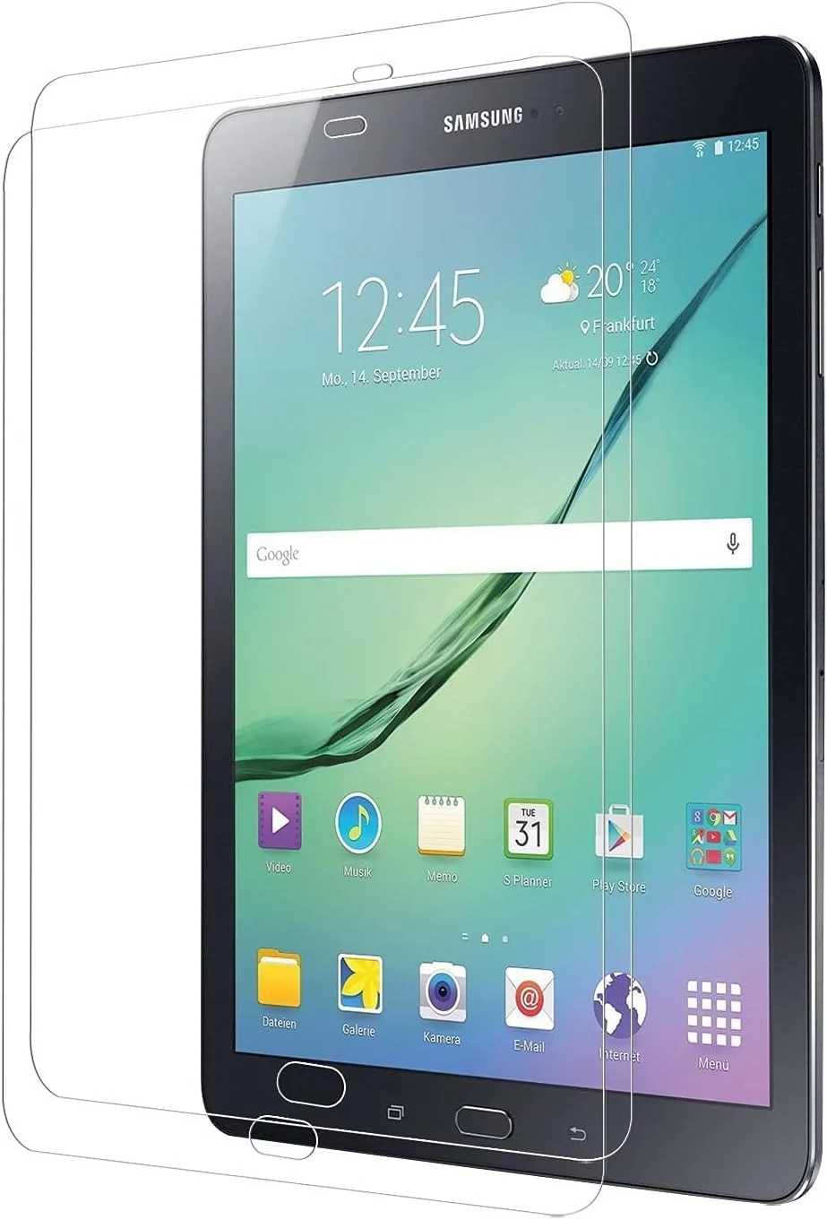 [2 عدد] محافظ صفحه نمایش شیشه ای حرارت دیده برای تبلت 10.1 اینچی سامسونگ گلکسی تب A 10.1 [SM-T580/T585]