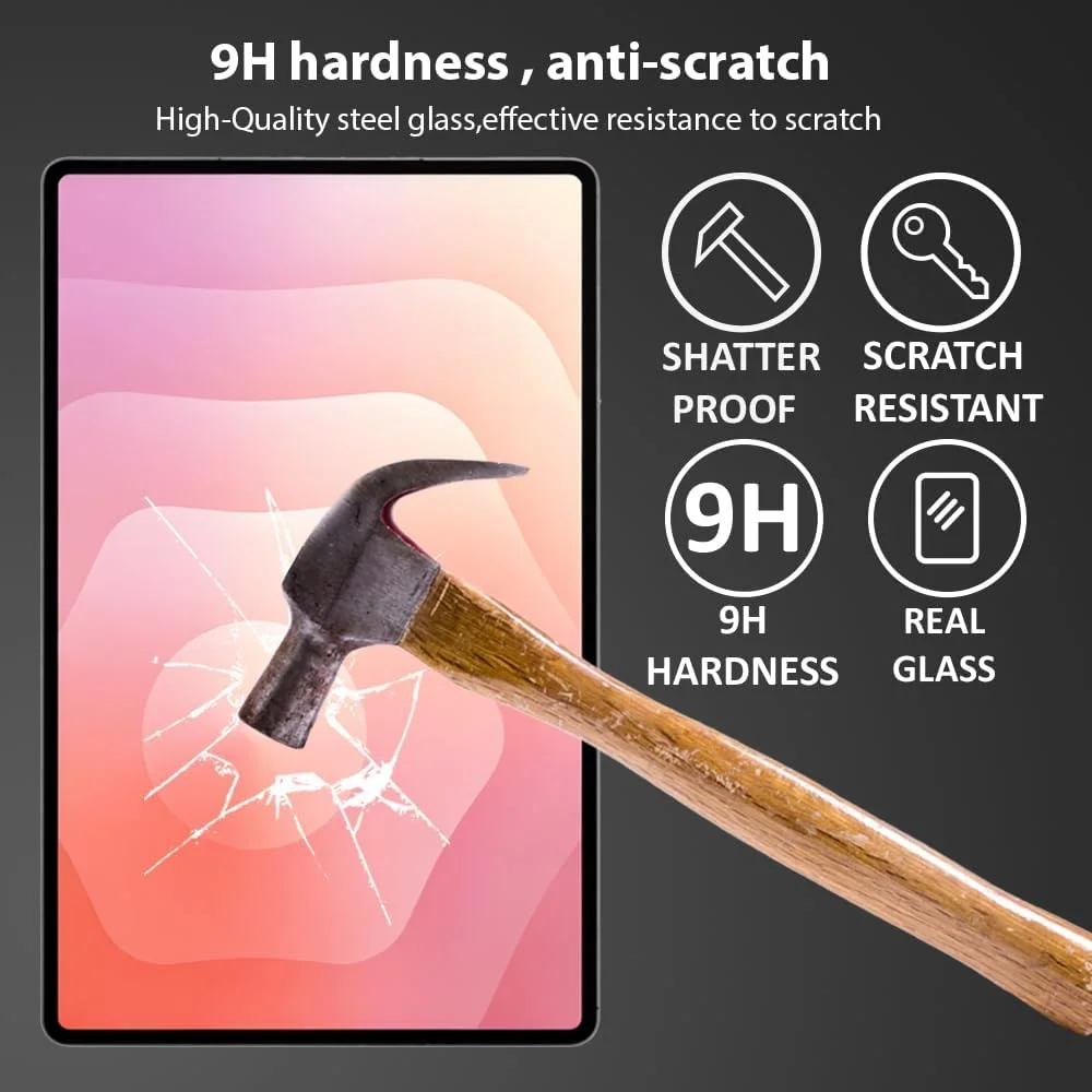 محافظ صفحه نمایش آل حتروشی سازگار با سامسونگ گلکسی تب S11 شیشه حرارت دیده [پوشش کامل HD] [نصب آسان] [مقاوم در برابر خراش] [سختی 9H] فیلم محافظ