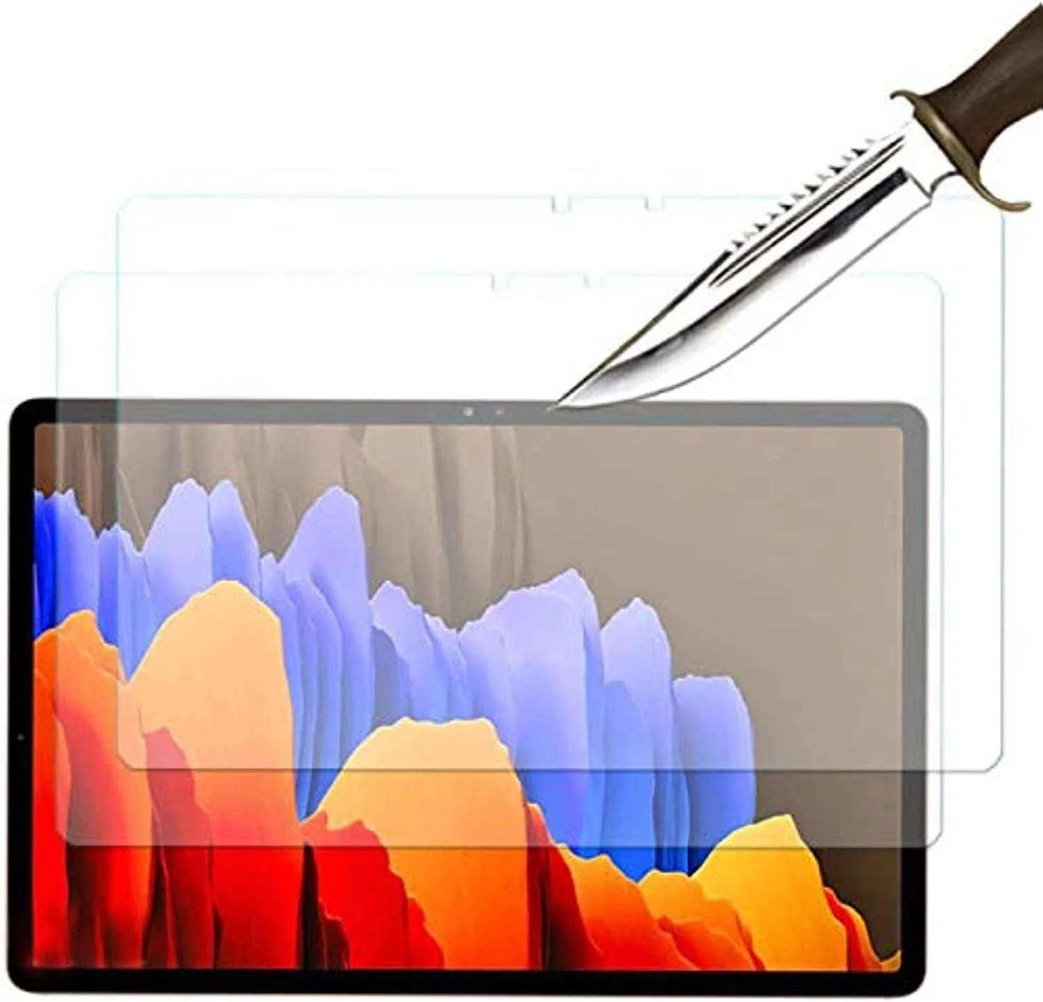 محافظ صفحه نمایش مارگون 2 عددی برای تبلت سامسونگ گلکسی تب S7 (SM-T870/875) 11 اینچ 2020، شیشه حرارت دیده شفاف HD با سختی 9H