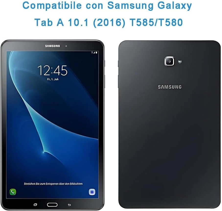 محافظ صفحه نمایش HYGMOCC برای تبلت سامسونگ گلکسی تب A 10.1 SM-T580 / T585 [2016]، محافظ صفحه شیشه ای حرارت دیده، سختی 9H، ضد خش، سازگار با قاب، بدون حباب (1 عدد)