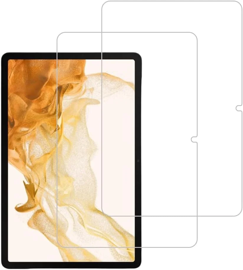 محافظ صفحه نمایش ENGFYADSY برای تبلت سامسونگ گلکسی تب S8 2022 / تب S7 2020 11 اینچی (SM-X700/X706/T870/T875/T878)، فیلم شیشه ای حرارت دیده ضد خش، بدون حباب، کیفیت بالا (2 عدد)