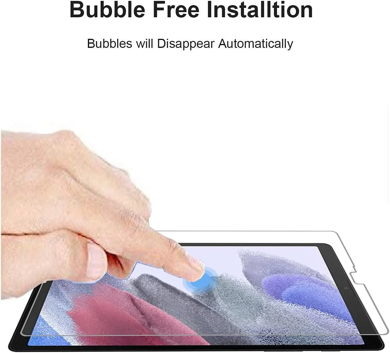 محافظ صفحه نمایش شیشه ای حرارت دیده پریمیوم ضد خش و لک Robustrion، بسته 2 عددی، مناسب برای تبلت سامسونگ Tab A7 Lite 8.7 اینچ - T220/T225