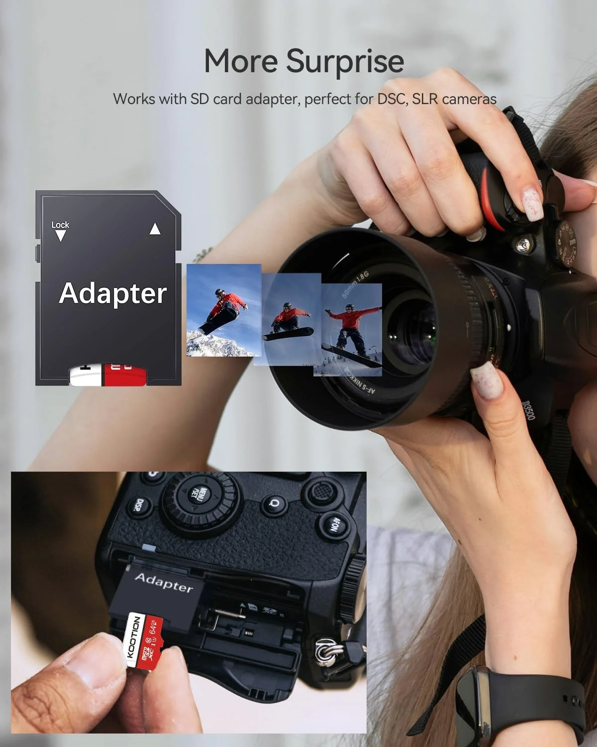 کارت حافظه میکرو اس دی 64 گیگابایتی کوتیون بسته 5 عددی به همراه آداپتور، UHS-I, U1, Full HD، کلاس 10 TF کارت حافظه فلش برای گوشی های هوشمند کارت حافظه میکرو اس دی 64 گیگابایتی کوتیون بسته 5 عددی به همراه آداپتور، UHS-I, U1, Full HD، کلاس 10 TF کارت حافظه فلش برای گوشی های هوشمند