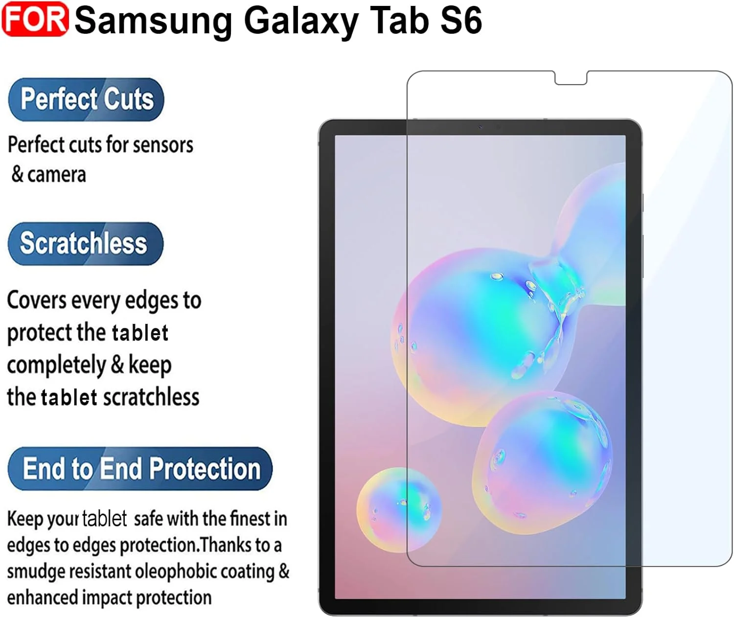 CEDO Samsung Tab S6 (2019) 10.5 - -T860/T865 Tempered Glass | Screen Protector Tempered Glass for Samsung Galaxy Tab S6 10.5 - -T860/T865 (2019)