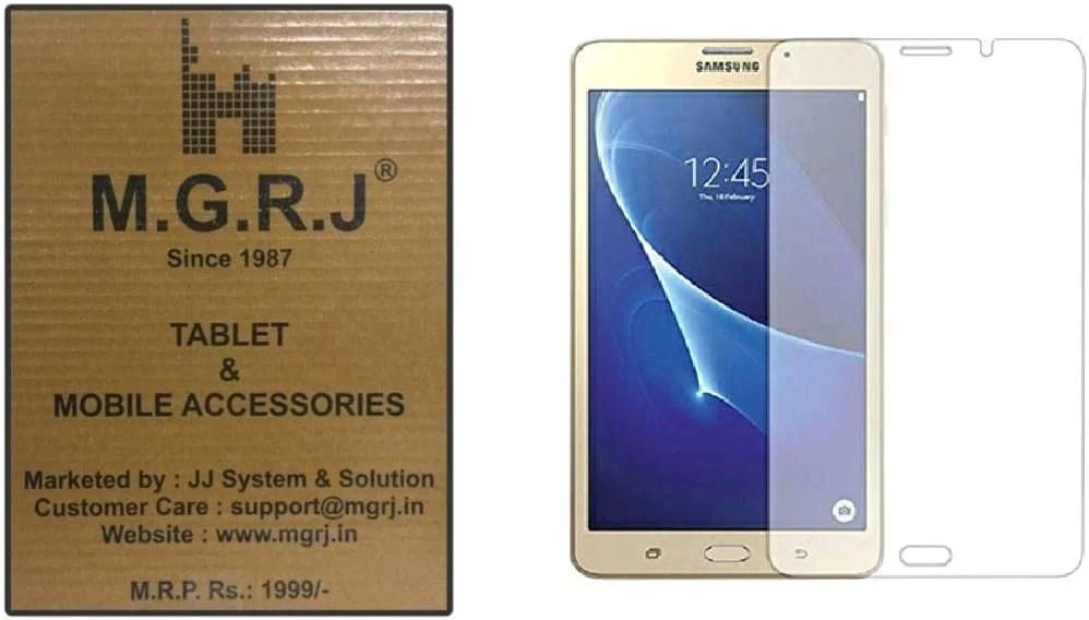 محافظ صفحه نمایش شیشه ای حرارت دیده M.G.R.J® برای تبلت سامسونگ گلکسی تب A 7.0 (J Max/-T280 / T285 / T288) (7 اینچ)