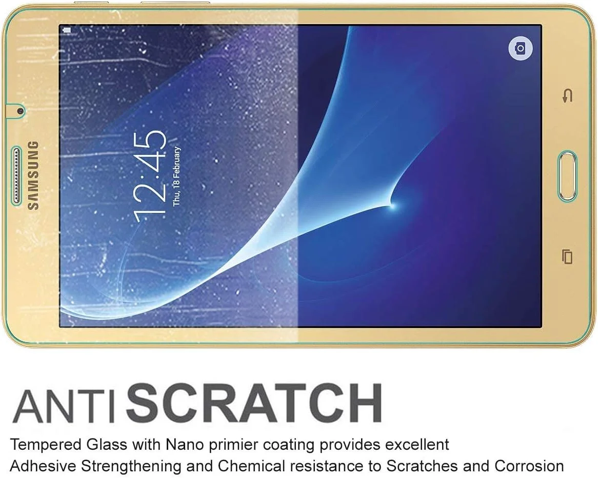 محافظ صفحه نمایش شیشه ای حرارت دیده M.G.R.J® برای تبلت سامسونگ گلکسی تب A 7.0 (J Max/-T280 / T285 / T288) (7 اینچ)