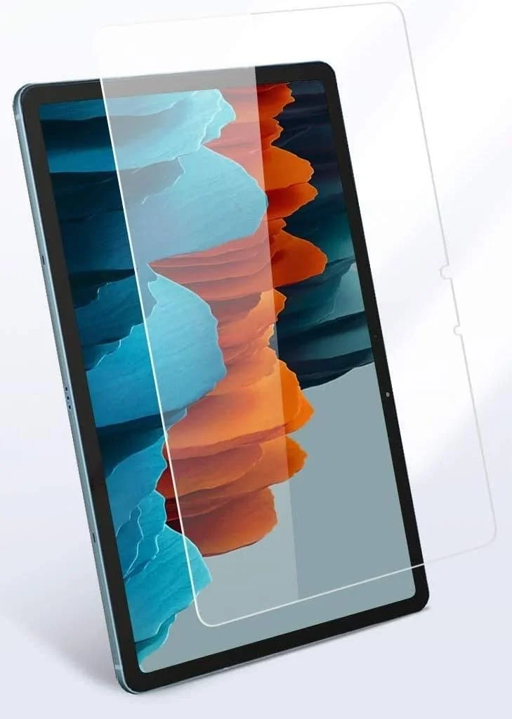 محافظ صفحه نمایش تبلت سامسونگ گلکسی تب S7، محافظ صفحه نمایش شیشه ای حرارت دیده با سختی 9H و لبه گرد 2.5D برای Samsung Galaxy Tab S7 11 اینچ 2020 مدل SM-T870 / T875