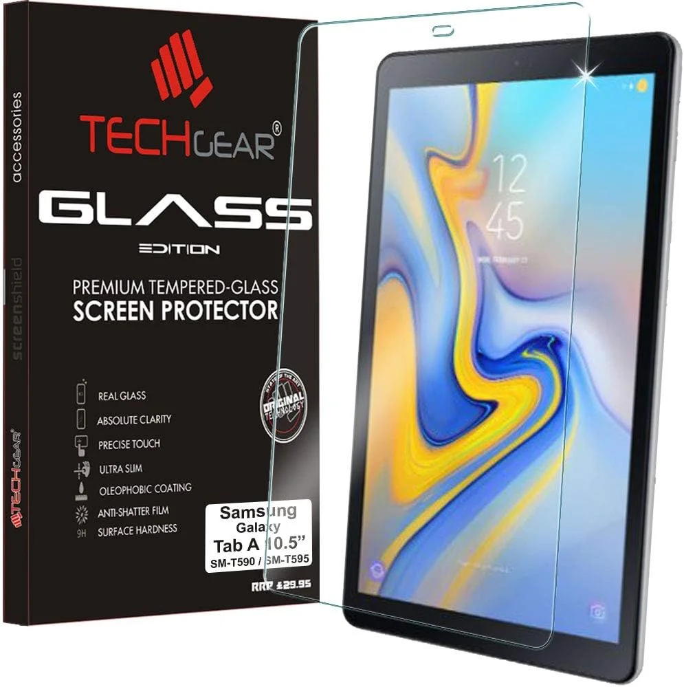 محافظ صفحه نمایش شیشه ای حرارت دیده TECHGEAR GLASS Edition مناسب برای تبلت سامسونگ گلکسی تب A 10.5 اینچ (مدل های T590 / T595)