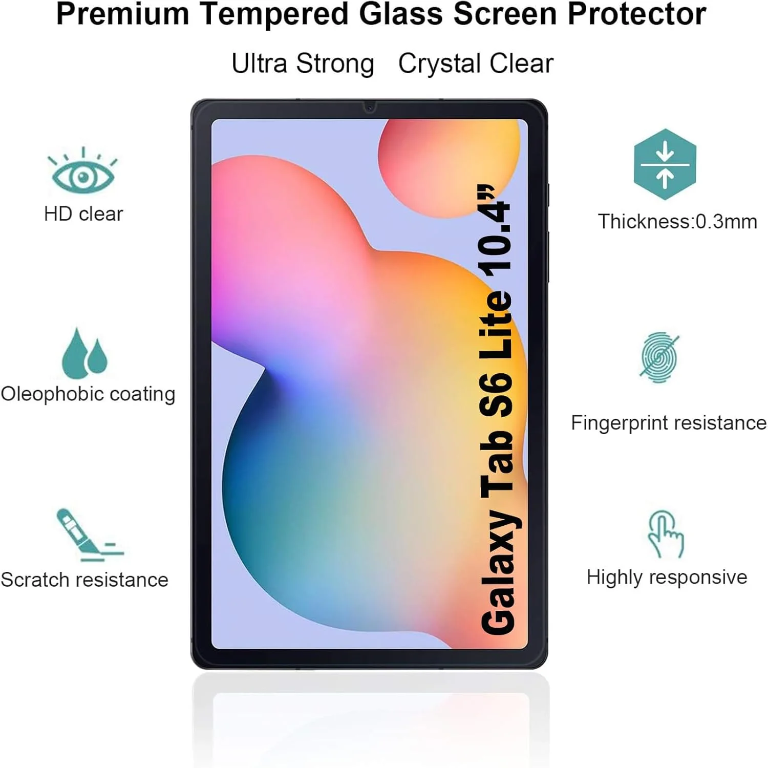 محافظ صفحه نمایش PROTech بسته 2 عددی برای تبلت سامسونگ گلکسی تب S6 لایت 2022/2020 10.4 اینچ، شیشه حرارت دیده، سازگار با قلم S محافظ صفحه نمایش PROTech بسته 2 عددی برای تبلت سامسونگ گلکسی تب S6 لایت 2022/2020 10.4 اینچ، شیشه حرارت دیده، سازگار با قلم S