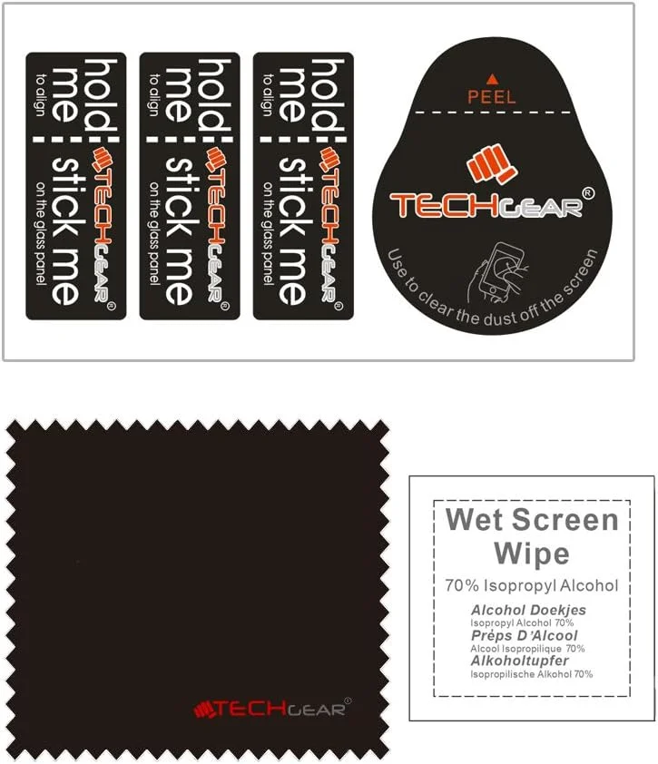 محافظ صفحه نمایش شیشه ای TECHGEAR برای گلکسی تب 3 10.1 اینچ (سری GT-P5200) - نسخه شیشه ای، محافظ صفحه نمایش شیشه ای حرارت دیده سازگار با سامسونگ گلکسی تب 3 10.1 اینچ