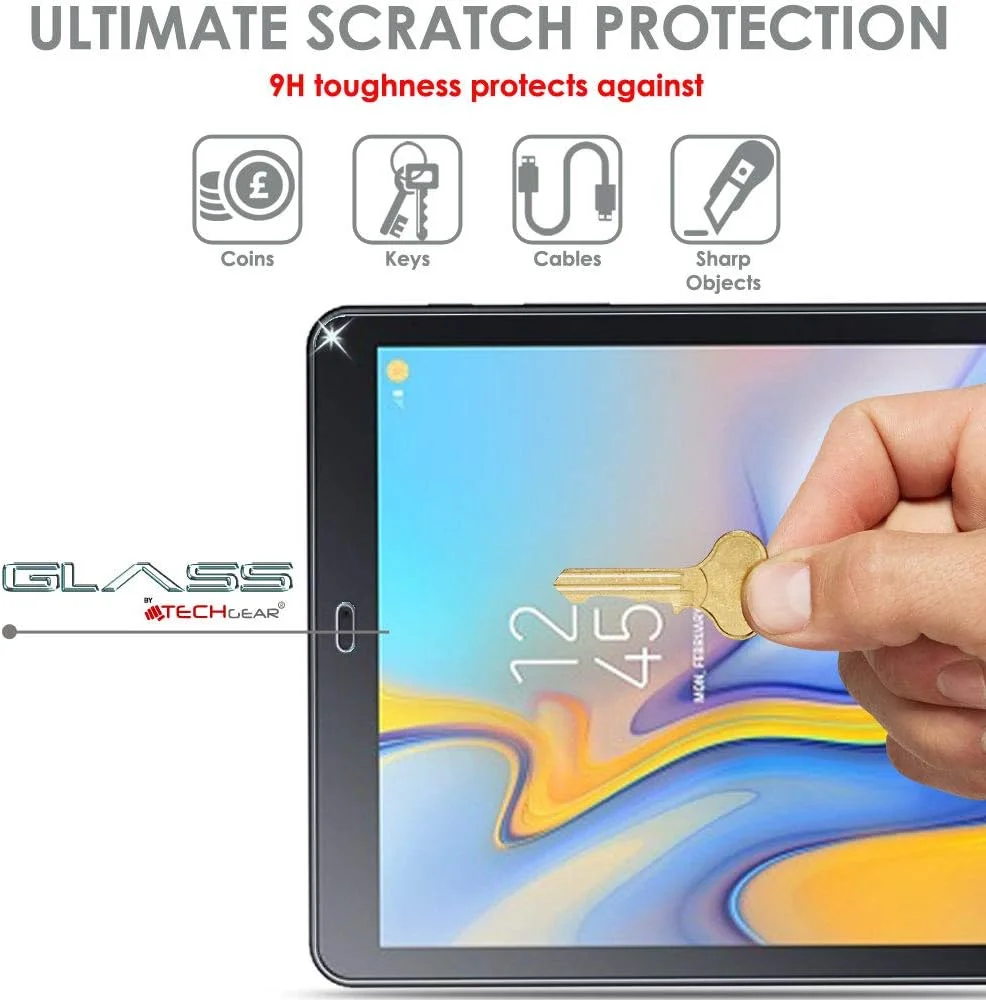 محافظ صفحه نمایش شیشه ای حرارت دیده TECHGEAR GLASS Edition مناسب برای تبلت سامسونگ گلکسی تب A 10.5 اینچ (مدل های T590 / T595) محافظ صفحه نمایش شیشه ای حرارت دیده TECHGEAR GLASS Edition مناسب برای تبلت سامسونگ گلکسی تب A 10.5 اینچ (مدل های T590 / T595)