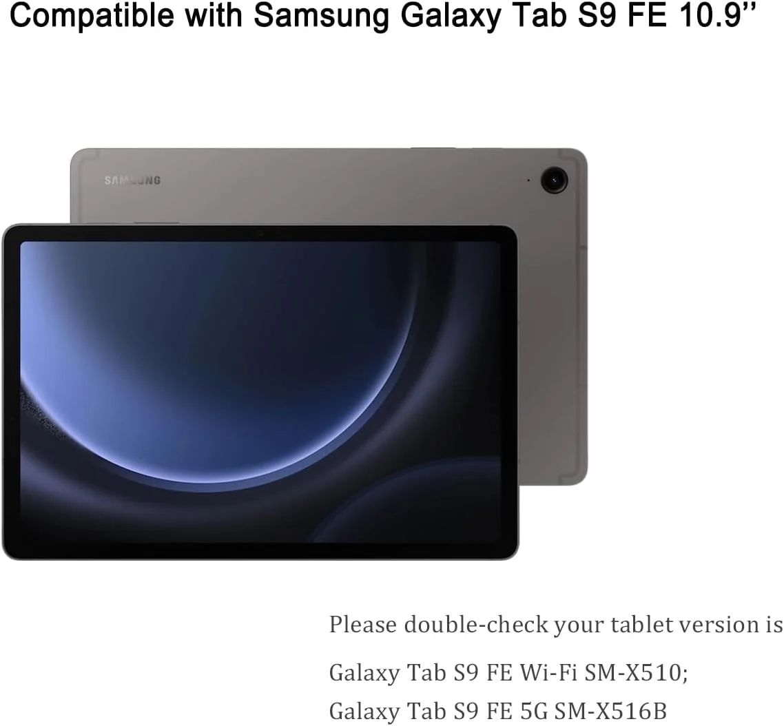 محافظ صفحه نمایش HYGMOCC برای تبلت سامسونگ گلکسی تب S9 (11 اینچ) / تب S9 FE (10.9 اینچ)، شیشه حرارت دیده با سختی 9H، ضد خش، نصب آسان بدون حباب (1 عدد)