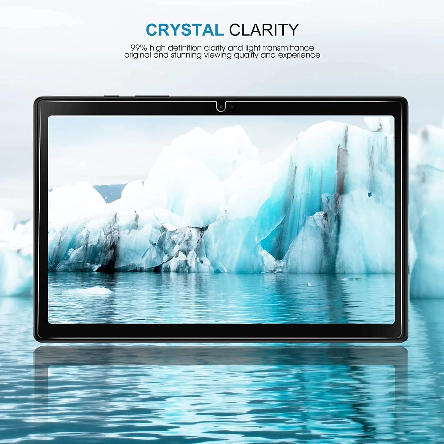 محافظ صفحه نمایش XZC [بسته 2 عددی] برای گلکسی تب A8 10.5 اینچ 2022 با وضوح بالا/سختی 9H فیلم شیشه ای مقاوم برای سامسونگ SM-X200/X205/X207 (محافظ صفحه نمایش)