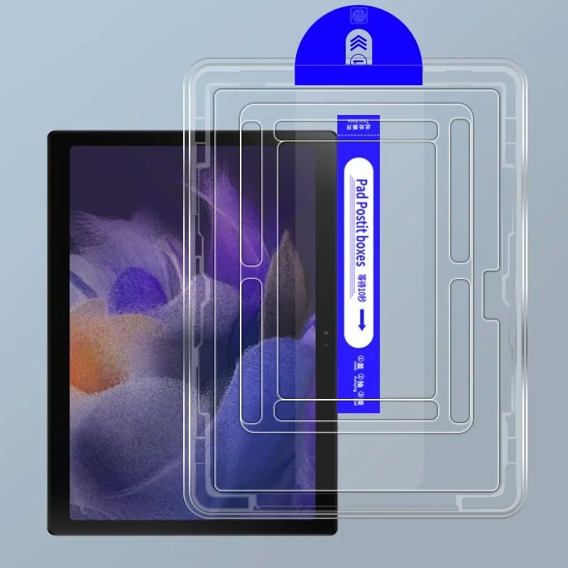 محافظ صفحه نمایش شیشه ای شفاف Kepuch سازگار با تبلت سامسونگ گلکسی تب A9 8.7 اینچ، همراه با ابزار تراز خودکار