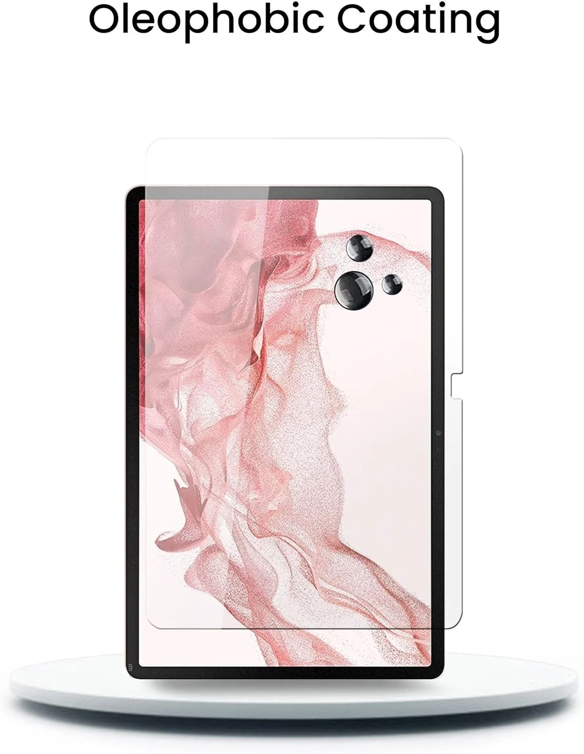 محافظ صفحه نمایش شیشه ای حرارت دیده 9H HD Wtech برای Samsung Galaxy Tab S9 Plus/S9+، 2 عدد، شفاف