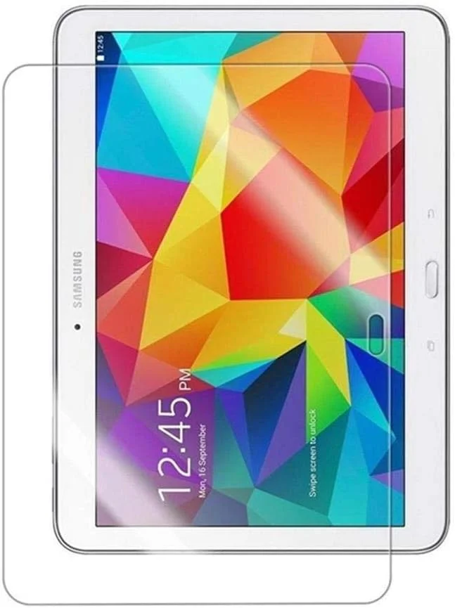 محافظ صفحه نمایش شیشه ای حرارت دیده فوق شفاف ضد خش و لک اثر انگشت Muzz برای تبلت سامسونگ گلکسی تب 4 T530 سایز 10.1 اینچ، بدون ایجاد حباب