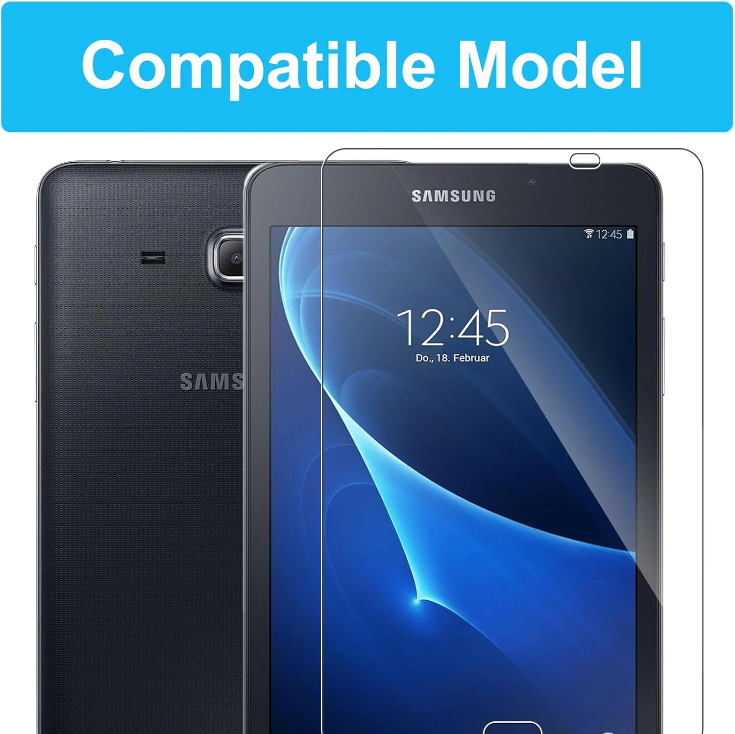 محافظ صفحه نمایش CONAPIKA برای تبلت سامسونگ گلکسی تب A6 10.1 اینچ، بسته 2 عددی، سختی 9H، ضد خش، ضد حباب، محافظ صفحه نمایش شیشه ای حرارت دیده، لبه 2.5D، HD شفاف، ضد اثر انگشت