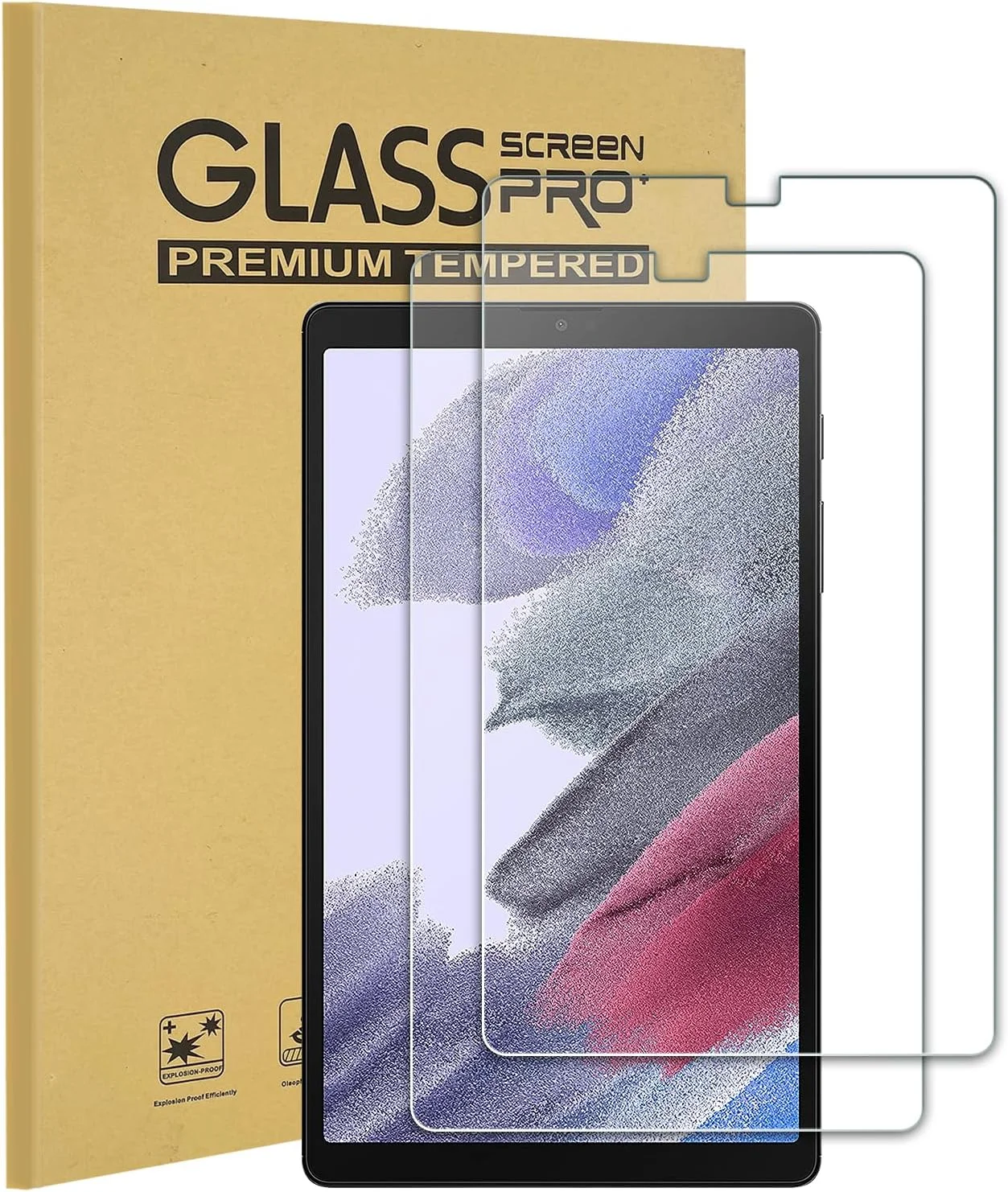 محافظ صفحه نمایش شیشه ای حرارت دیده KEANBOLL بسته 2 عددی برای Samsung Galaxy Tab A7 Lite (8.7 اینچ) - شیشه ای حرارت دیده، فوق العاده شفاف