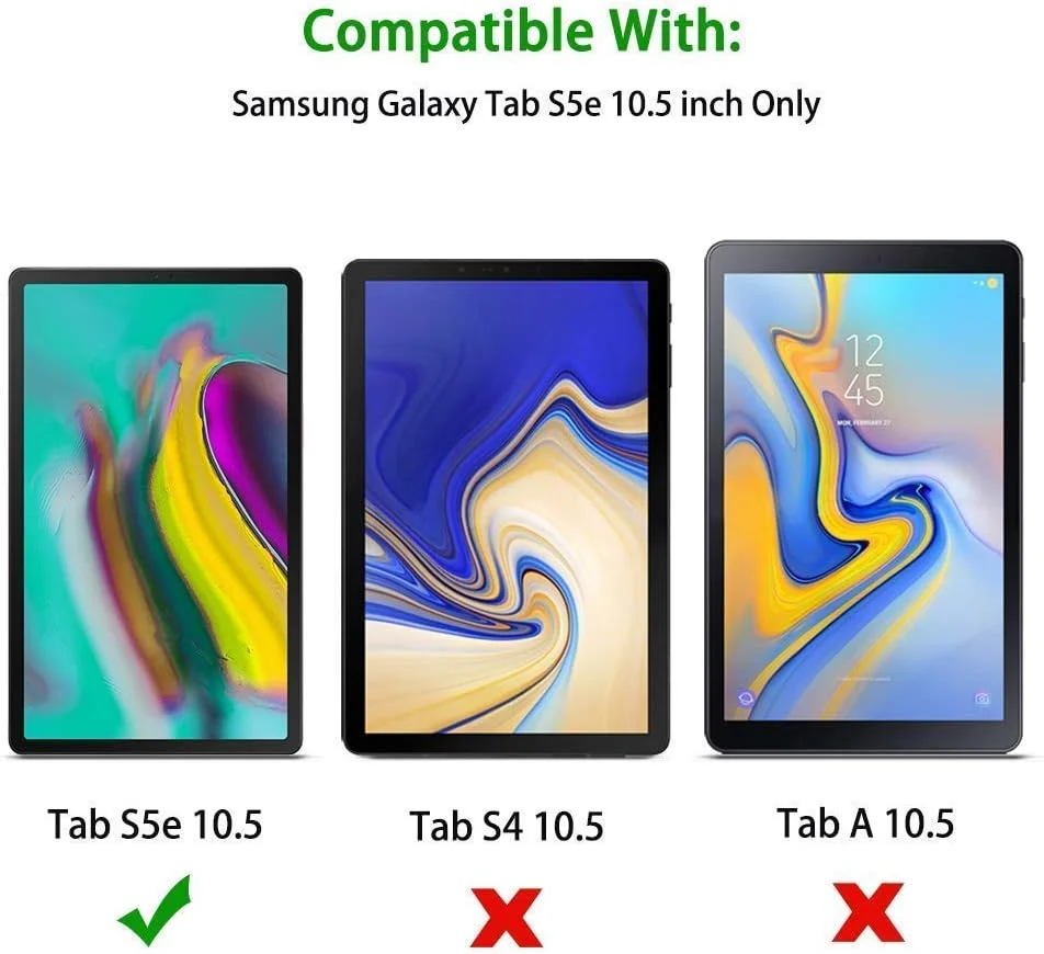 محافظ صفحه نمایش شیشه ای حرارت دیده M.G.R.J® سازگار با Samsung Galaxy Tab S5e (-T720 / T725)