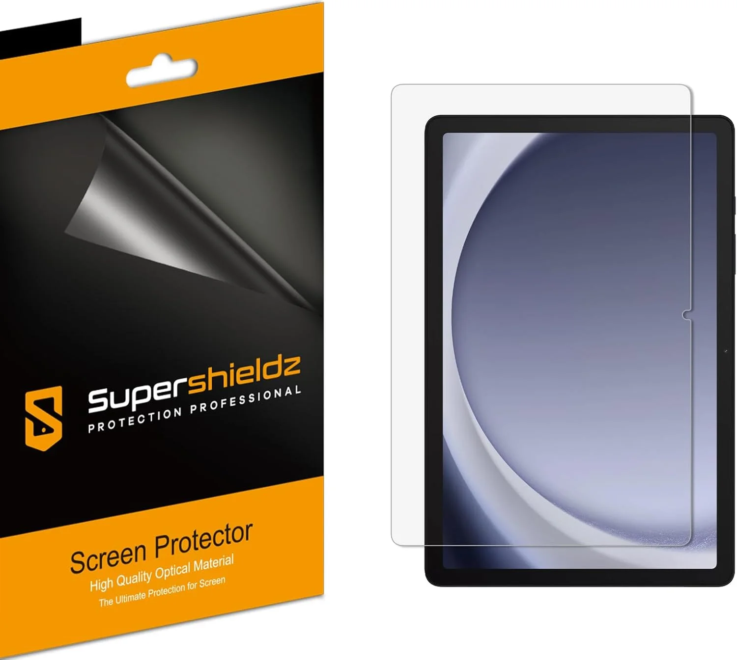 محافظ صفحه نمایش سوپرشیلدز (3 عددی) طراحی شده برای تبلت سامسونگ گلکسی تب A9+ پلاس (11 اینچ) و تبلت تب A9 پلاس نسخه کودکان (11 اینچ)، محافظ شفاف با کیفیت بالا (PET)