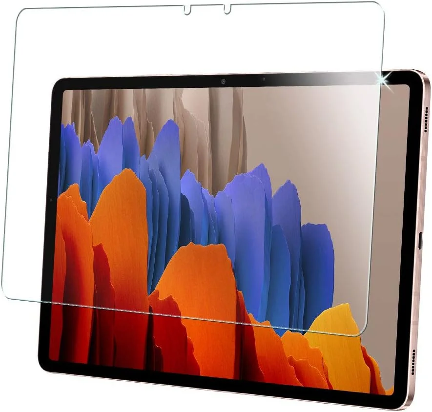 محافظ صفحه نمایش شیشه ای TECHGEAR Galaxy Tab S7 11.0 اینچ (-T870 / -T875)، شیشه حرارت دیده [سختی 9H] [وضوح HD] [مقاوم در برابر خراش] [بدون حباب] طراحی شده برای Samsung Galaxy Tab S7