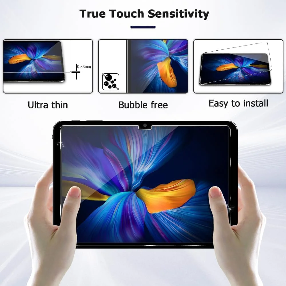 (2 عدد) محافظ صفحه نمایش برای تبلت سامسونگ گلکسی تب S9 Ultra 2023/تب S8 Ultra 2022 (14.6 اینچ)، شیشه حرارت دیده با سختی 9H، لبه 2.5D، فوق العاده شفاف، ضد خش، (نصب آسان - ضد خش)