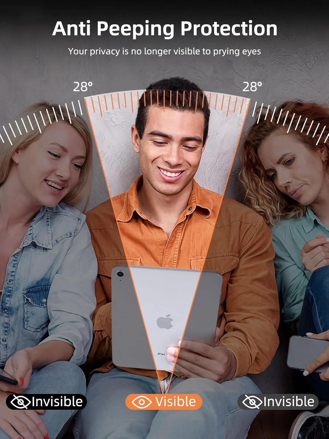 محافظ صفحه نمایش حریم خصوصی Jngnpn بسته 2 عددی برای Samsung Galaxy Tab A9 Plus [11 اینچ] 2023، فیلم شیشه ای سخت 9H برای Galaxy Tab A9+ 5G (SM-X210/X216/X218)، ضد جاسوسی، حساس به لمس، ضد خش