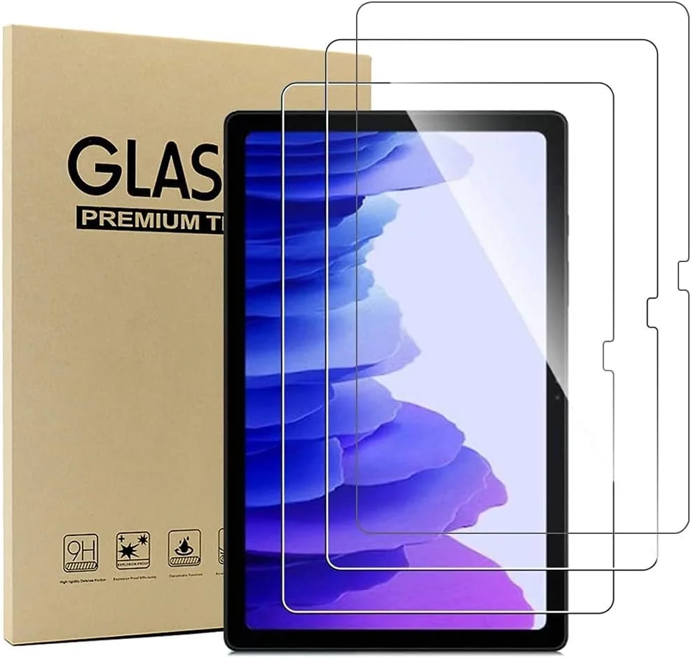 محافظ صفحه نمایش V-eight برای تبلت سامسونگ گلکسی Tab A8 10.5 اینچ 2022 (SM-X200/X205/X207)، محافظ صفحه نمایش شیشه ای، سختی 9H، ضد خش، ضد روغن، ضد حباب، لبه گرد 2.5D، [3 عدد]