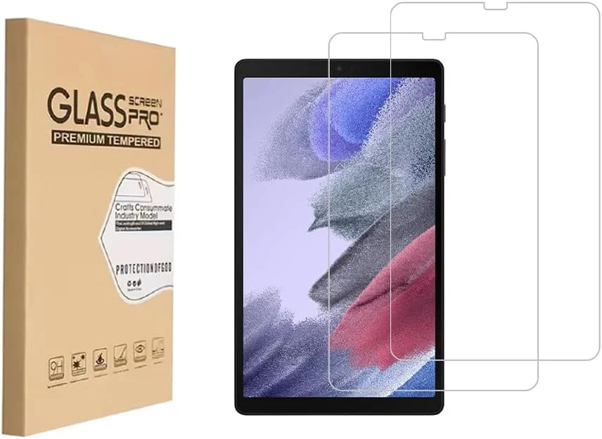 محافظ صفحه نمایش شیشه ای حرارت دیده شونویگ مناسب برای تبلت سامسونگ گلکسی تب A7 Lite (8.7 اینچ)، ضد خش، وضوح HD، بدون حباب (2 عدد)