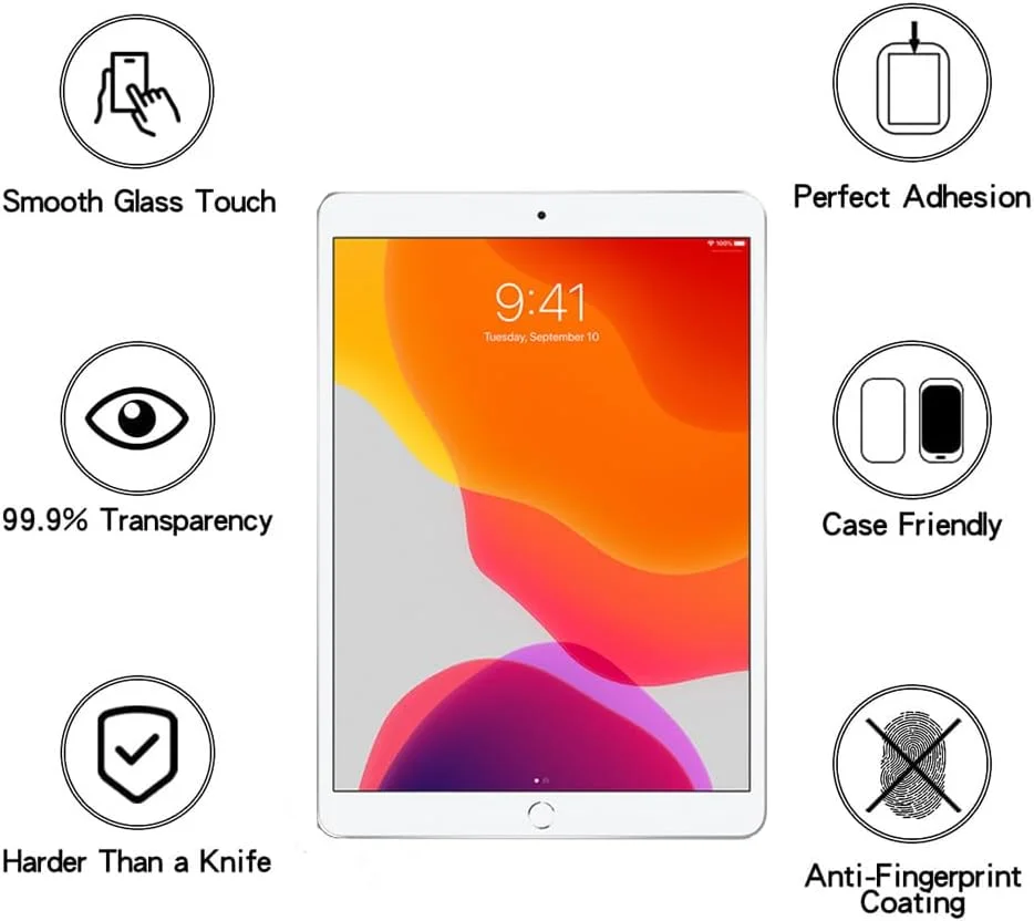 محافظ صفحه نمایش شیشه ای حرارت دیده شونویگ مناسب برای تبلت سامسونگ گلکسی تب A7 Lite (8.7 اینچ)، ضد خش، وضوح HD، بدون حباب (2 عدد)