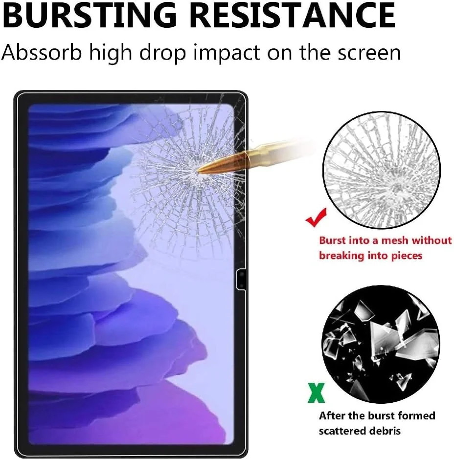 محافظ صفحه نمایش شیشه ای حرارت دیده شفاف 10.4 اینچی Trands برای Samsung Galaxy Tab A7