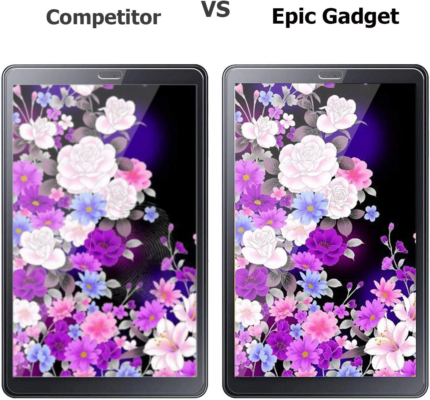 (2 عددی) محافظ صفحه نمایش شیشه ای حرارت دیده EpicGadget HD برای تبلت سامسونگ گلکسی تب A 8 اینچی مدل SM-T387 سال 2018 (ورایزون، اسپرینت)