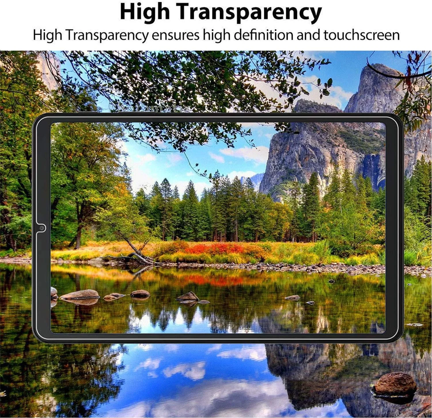 محافظ صفحه نمایش Epicgadget [بسته 2 عددی] برای گلکسی تب A 8.4، محافظ صفحه شیشه ای حرارت دیده با سختی 9H برای تبلت سامسونگ گلکسی تب A 8.4 مدل T307 سال 2020، کیفیت بالا، مقاوم در برابر خراش، سازگار با قاب