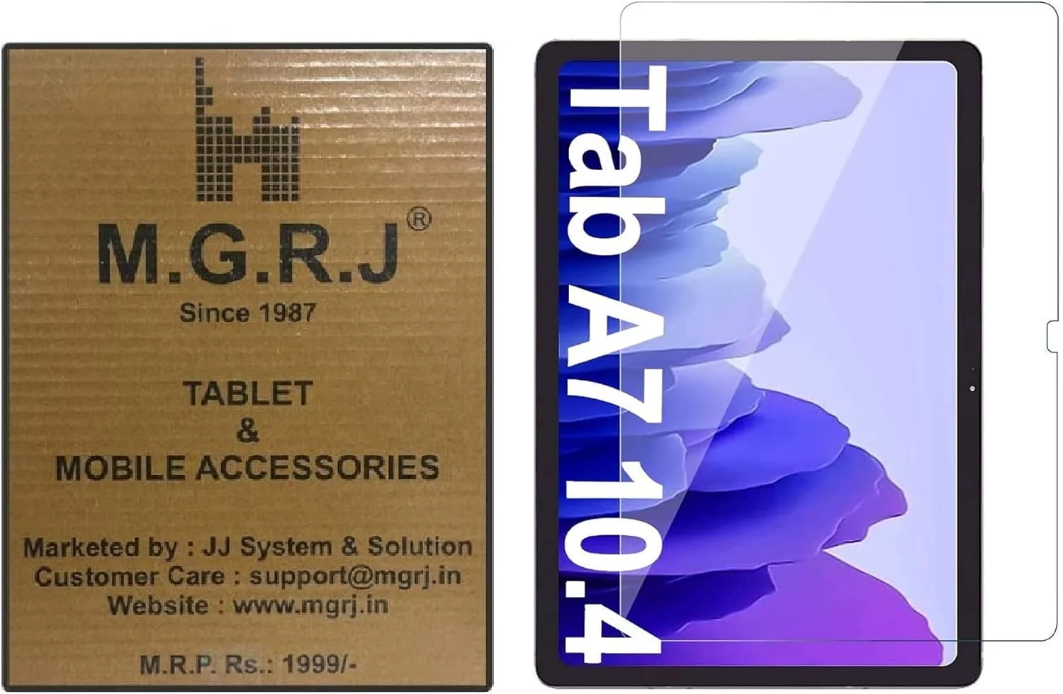 محافظ صفحه نمایش شیشه ای حرارت دیده M.G.R.J® سازگار با تبلت سامسونگ گلکسی تب A7 (T500 / T505 / T507) (10.4 اینچ) محافظ صفحه نمایش شیشه ای حرارت دیده M.G.R.J® سازگار با تبلت سامسونگ گلکسی تب A7 (T500 / T505 / T507) (10.4 اینچ)