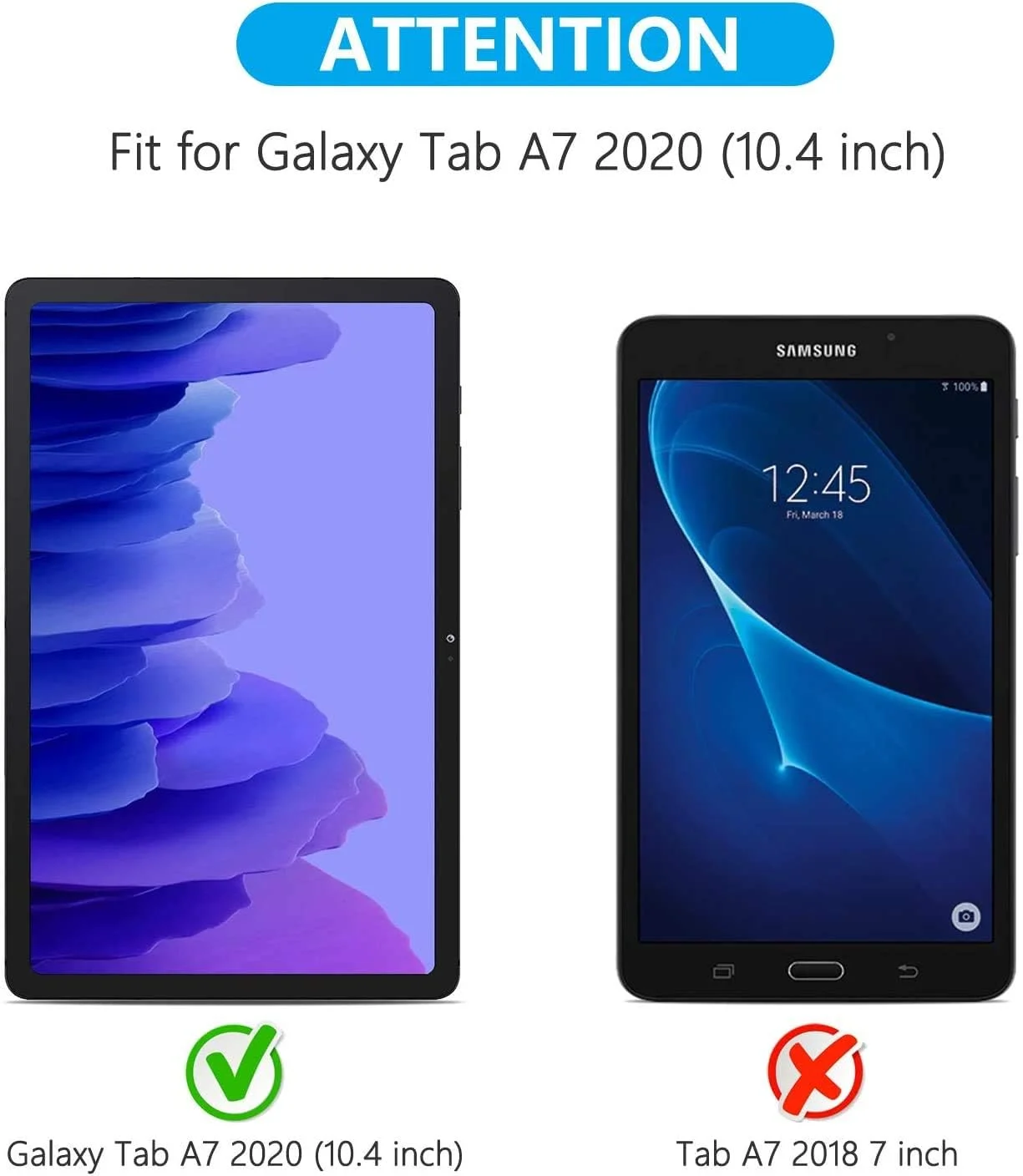 محافظ صفحه نمایش شیشه ای حرارت دیده M.G.R.J® سازگار با تبلت سامسونگ گلکسی تب A7 (T500 / T505 / T507) (10.4 اینچ)