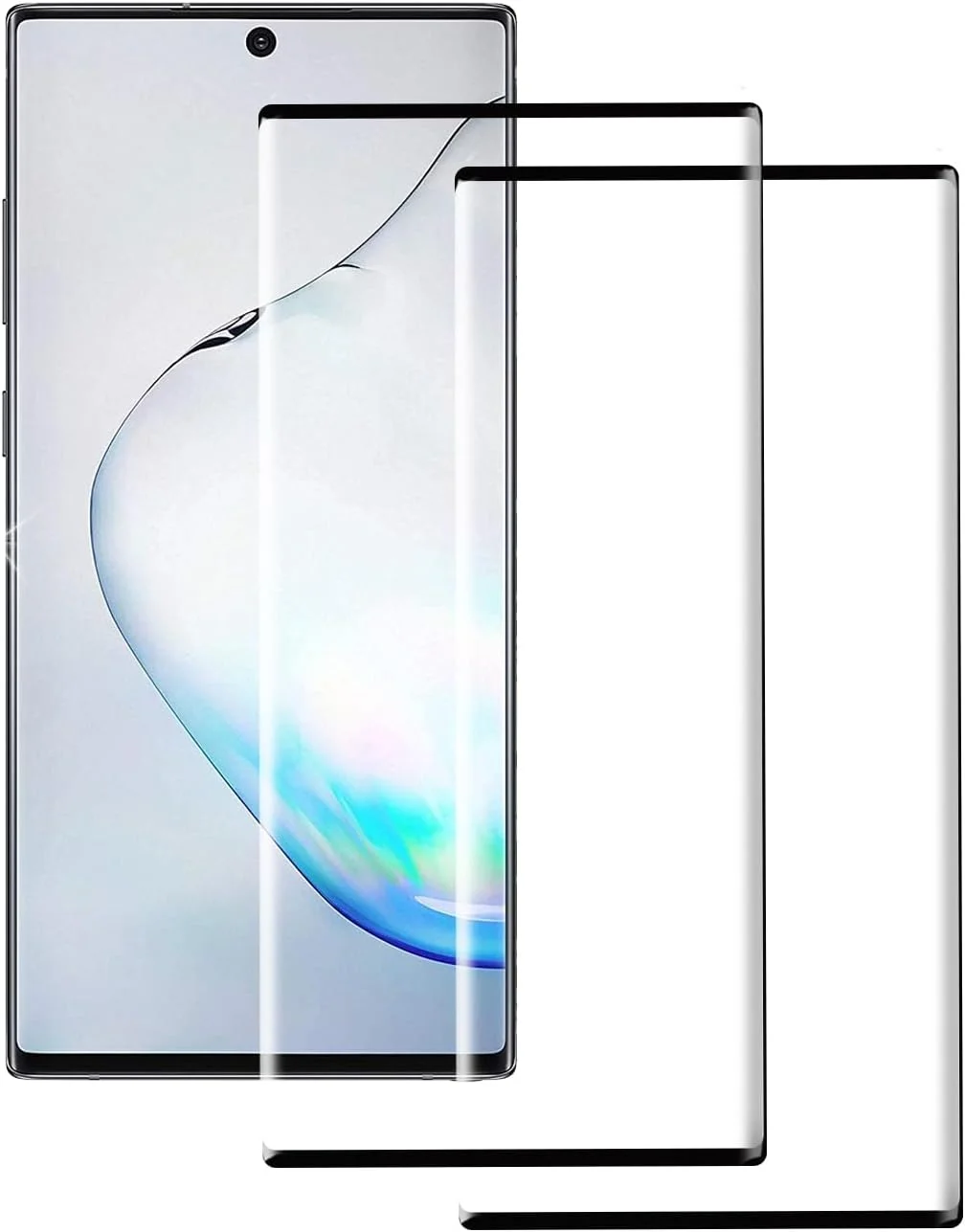 محافظ صفحه نمایش شیشه ای حرارت دیده برای سامسونگ گلکسی نوت 10، محافظ صفحه نمایش شیشه ای با سختی 9H، شفافیت HD، ضد خش، 3D، ضد حباب، محافظ صفحه نمایش بدون حباب، بسته 2 عددی محافظ صفحه نمایش شیشه ای حرارت دیده برای سامسونگ گلکسی نوت 10، محافظ صفحه نمایش شیشه ای با سختی 9H، شفافیت HD، ضد خش، 3D، ضد حباب، محافظ صفحه نمایش بدون حباب، بسته 2 عددی