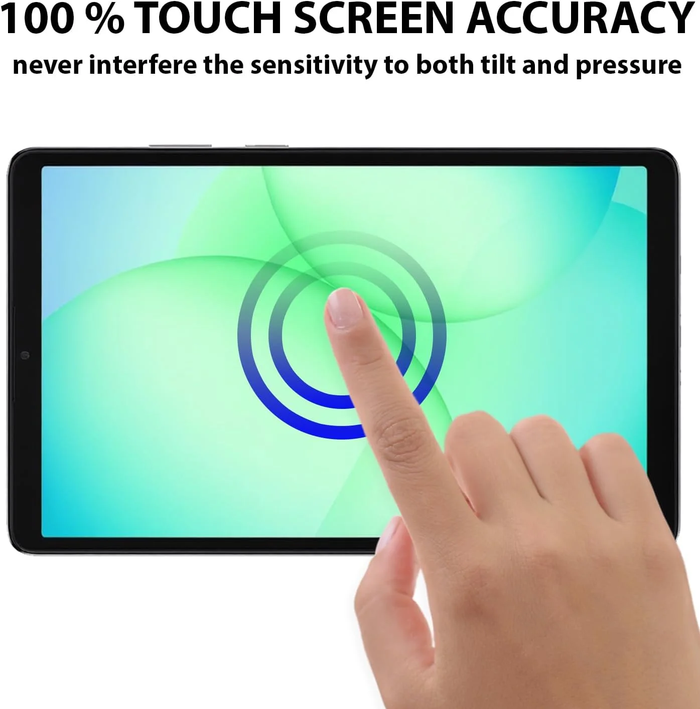 محافظ صفحه نمایش Al-HuTrusHi سازگار با Samsung Galaxy Tab A11 شیشه حرارت دیده [پوشش کامل HD] [نصب آسان] [مقاوم در برابر خراش] [سختی 9H] فیلم محافظ