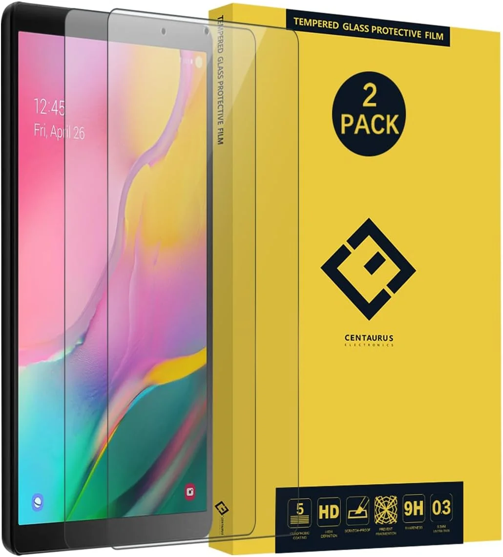 محافظ صفحه نمایش شیشه ای حرارت دیده DUNSIHUI مناسب برای تبلت گلکسی تب A 10.1 2019، ضد خش، وضوح HD، بدون حباب، فیلم محافظ برای سامسونگ گلکسی تب A 10.1 2019 مدل SM-T515 SM-T510 سایز 10.1 اینچ (2 عدد)