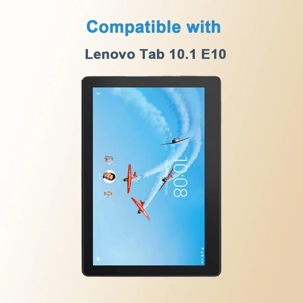 [بسته 2 عددی] محافظ صفحه نمایش شیشه ای حرارت دیده طراحی شده برای تبلت سامسونگ TAB 10.1 E10، فیلم حرارت دیده با کیفیت بالا، سختی 9H، ضد خش، حساس به لمس، محافظت در برابر سقوط